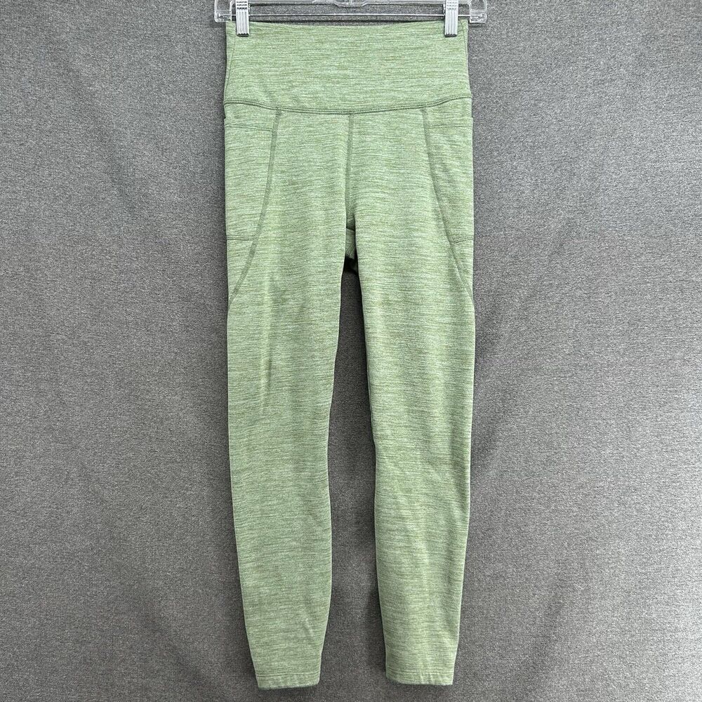 JoyLab Womens Extra Small Heathered Sage Green Yoga Work Out Ankle Leggings